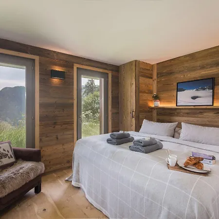 Capricorne Alpine Chique Sauna Chalet Riddes
